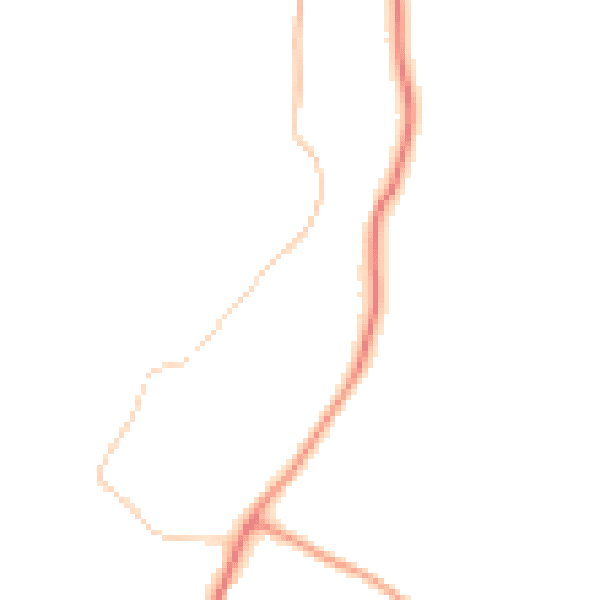 Daytime road noise heatmap for RH13 0BB
