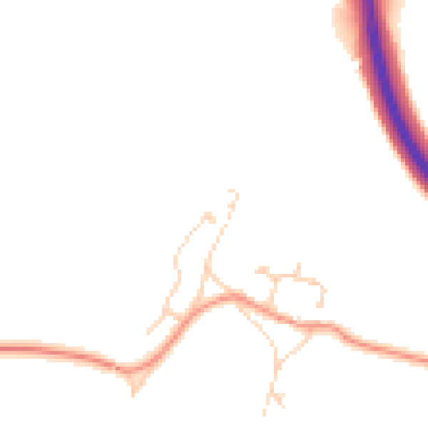 Daytime road noise heatmap for RH13 0BG