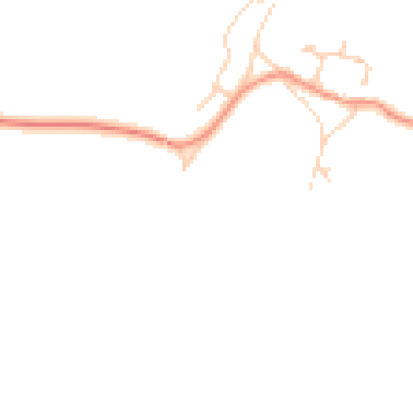 Daytime road noise heatmap for RH13 0JB