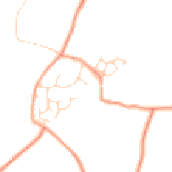 Daytime road noise heatmap for RH13 0PN