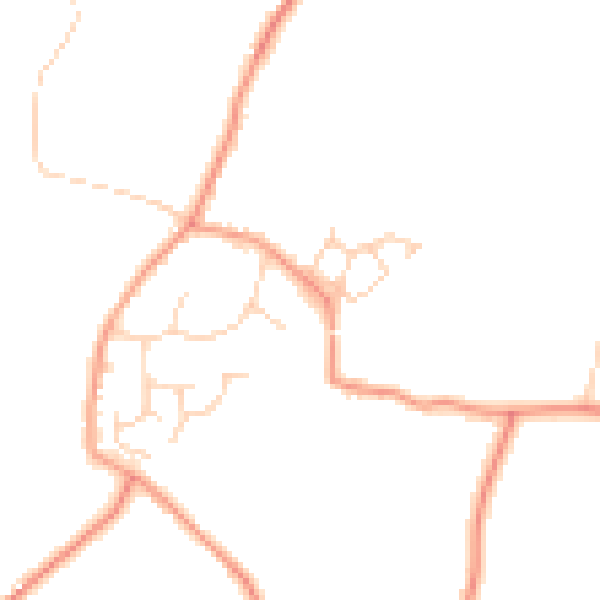 Daytime road noise heatmap for RH13 0PY