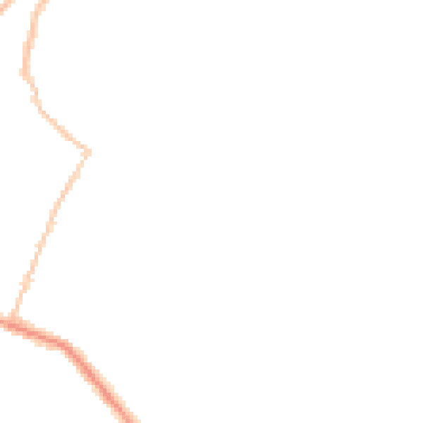 Night-time road noise heatmap for RH13 5JF
