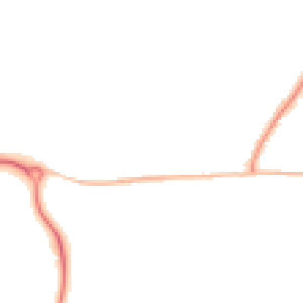 Night-time road noise heatmap for RH16 1AB