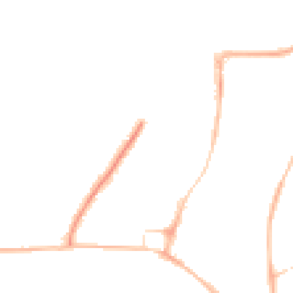 Night-time road noise heatmap for RH16 1BB