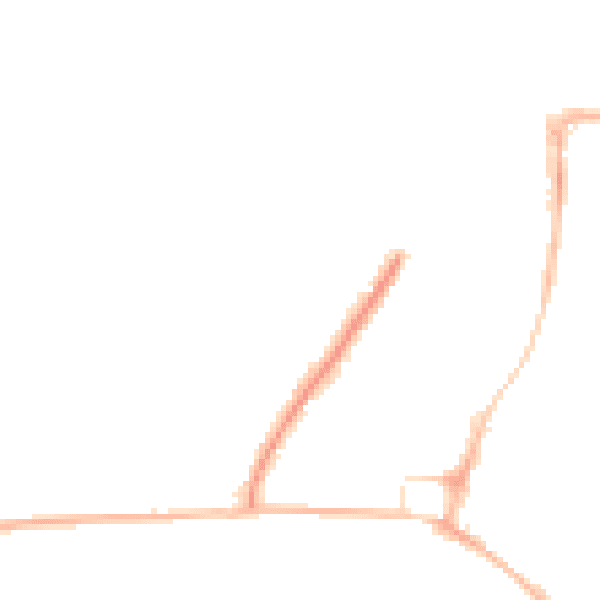 Night-time road noise heatmap for RH16 1JE