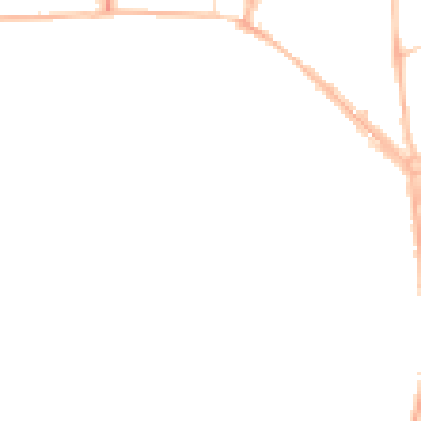 Night-time road noise heatmap for RH16 4PF