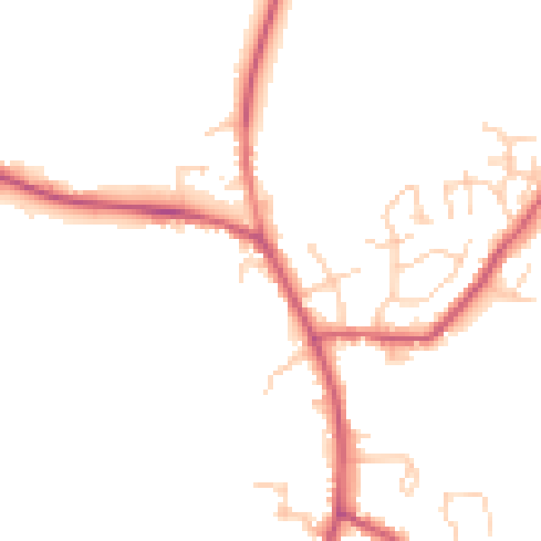 Daytime road noise heatmap for RH17 5BY