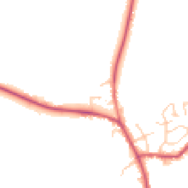 Daytime road noise heatmap for RH17 5DB