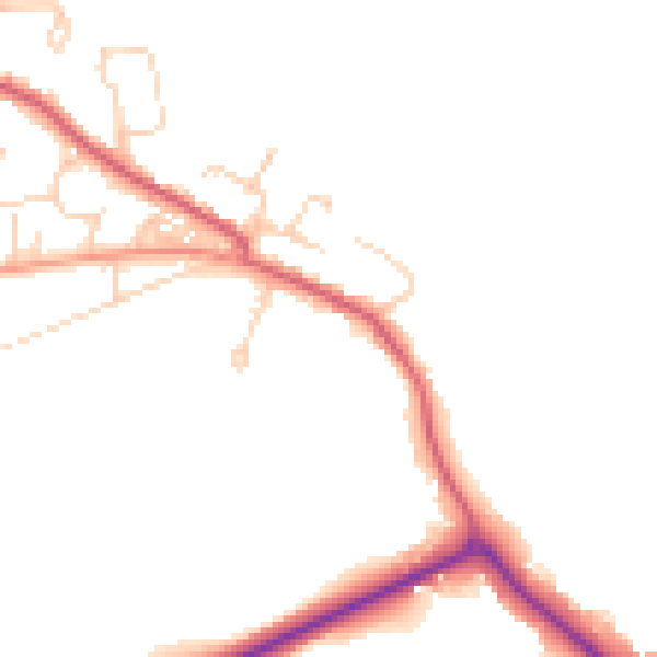 Daytime road noise heatmap for RH17 5DR