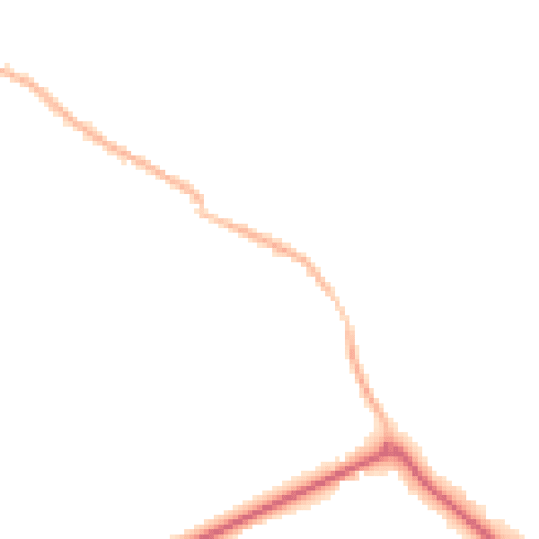 Night-time road noise heatmap for RH17 5DR
