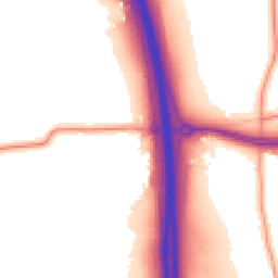 Daytime road noise heatmap for RH17 5NT