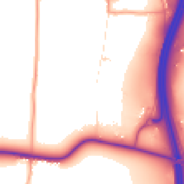 Daytime road noise heatmap for RH17 5QN