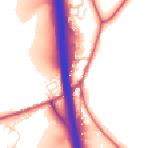 Daytime road noise heatmap for RH17 6BQ