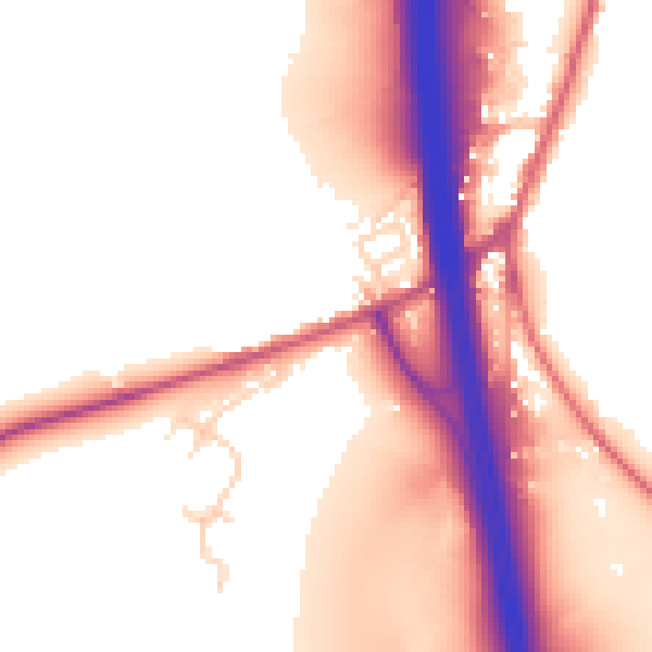Daytime road noise heatmap for RH17 6DJ
