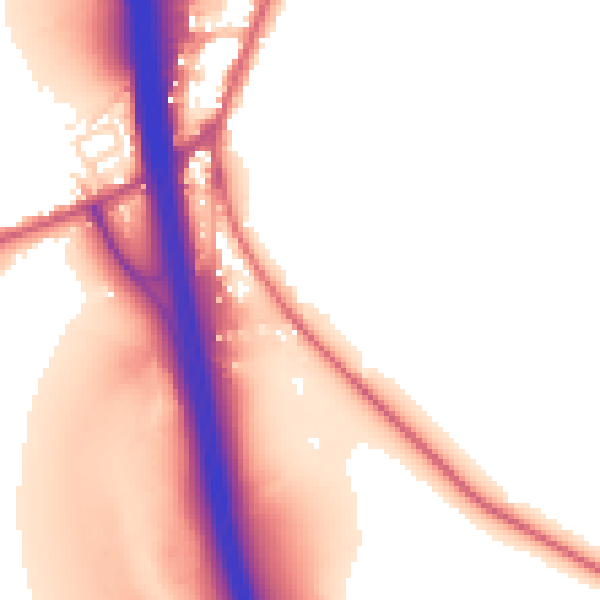 Daytime road noise heatmap for RH17 6EB