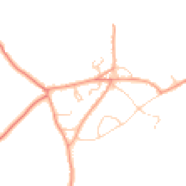 Daytime road noise heatmap for RH17 7EB