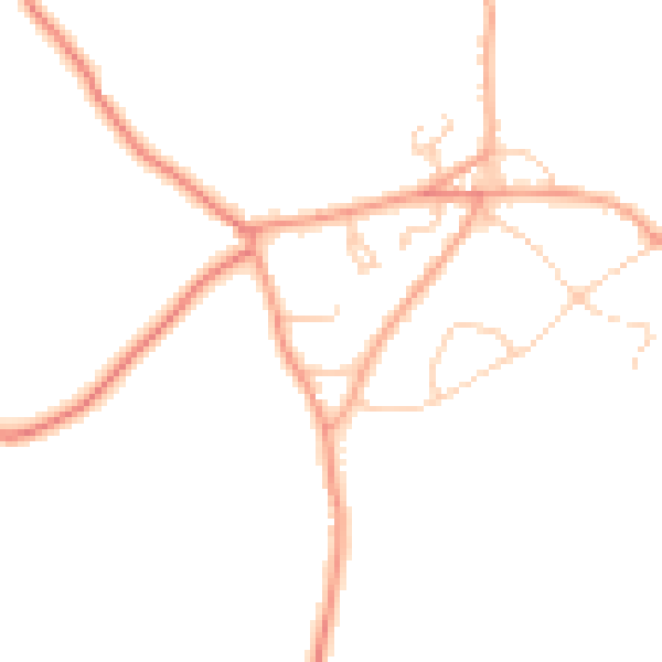 Daytime road noise heatmap for RH17 7EJ