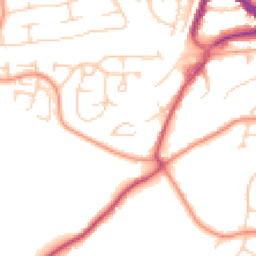 Daytime road noise heatmap for RH19 1DF