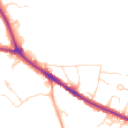 Daytime road noise heatmap for RH19 2BQ