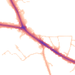 Daytime road noise heatmap for RH19 2QW