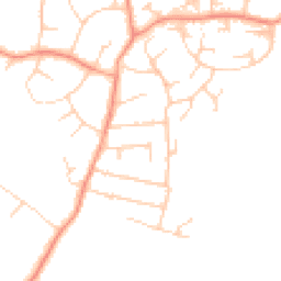 Daytime road noise heatmap for RH19 4AJ