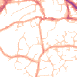 Daytime road noise heatmap for RH19 4DJ
