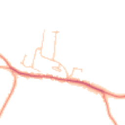 Daytime road noise heatmap for RH19 4NY