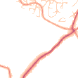 Daytime road noise heatmap for RH19 4SY