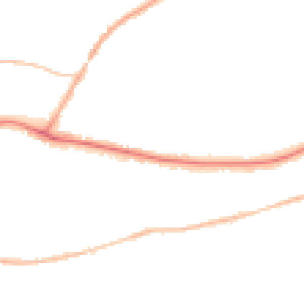 Night-time road noise heatmap for RH2 0QN
