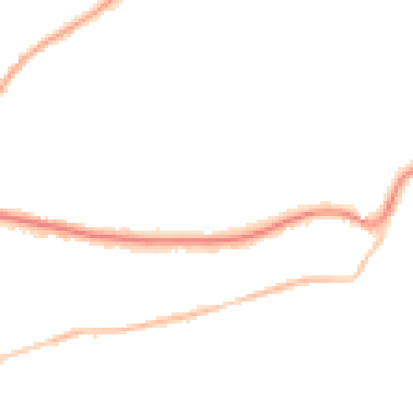 Night-time road noise heatmap for RH2 0RT