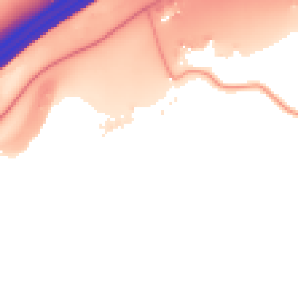 Daytime road noise heatmap for RH2 0TD