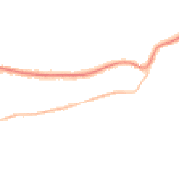 Night-time road noise heatmap for RH2 7AP