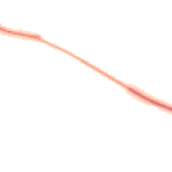 Night-time road noise heatmap for RH2 7QA