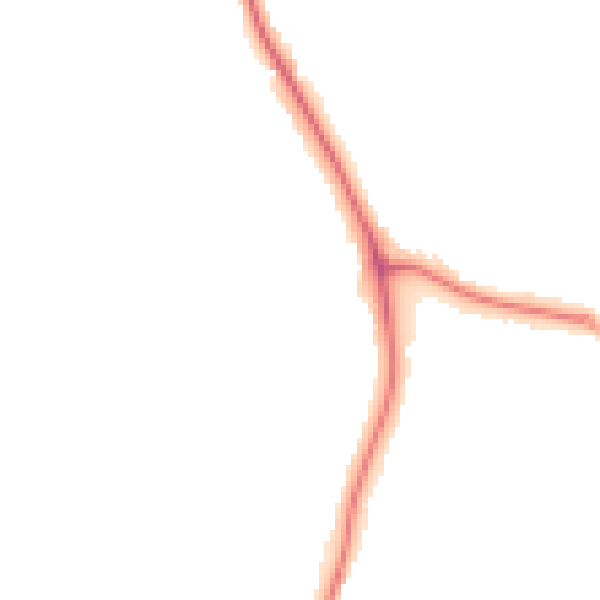 Night-time road noise heatmap for RH2 8BG