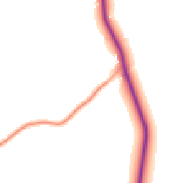 Daytime road noise heatmap for RH2 8PP