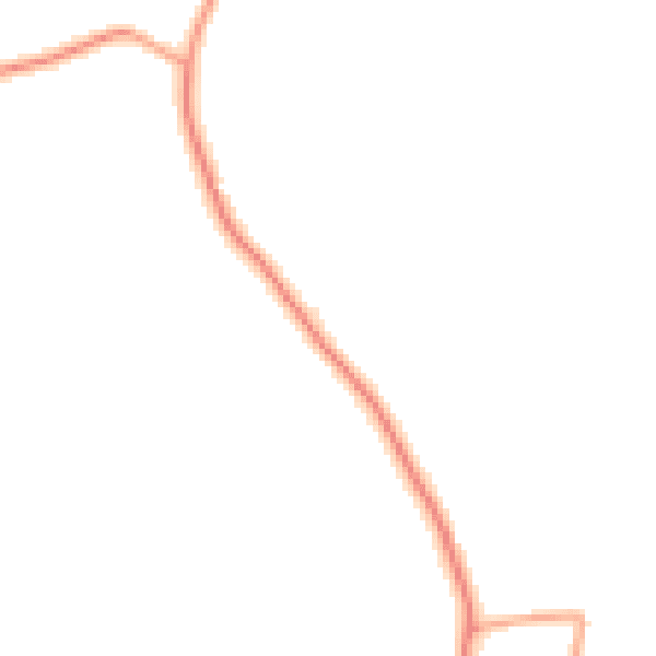 Daytime road noise heatmap for RH2 8QG