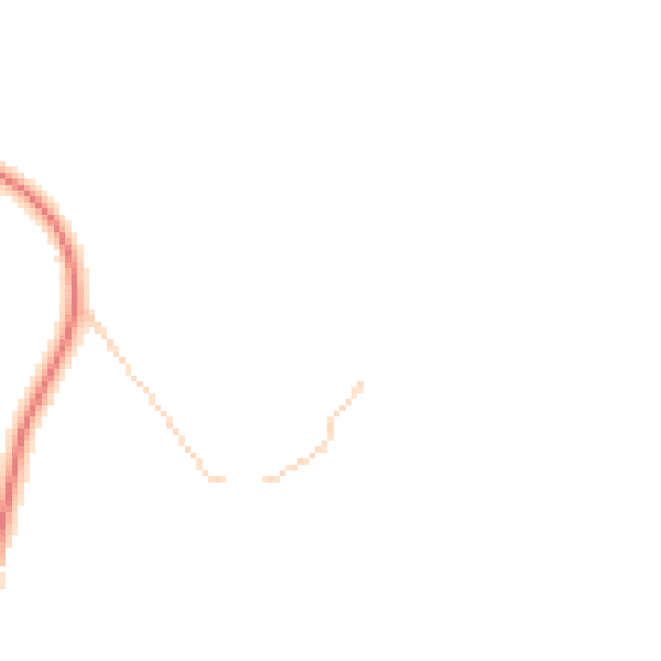 Daytime road noise heatmap for RH2 8RQ