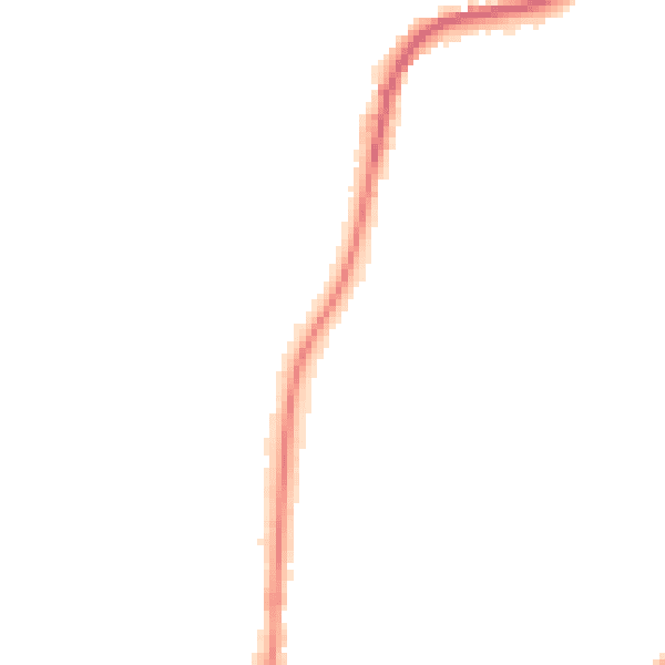 Night-time road noise heatmap for RH2 9NU