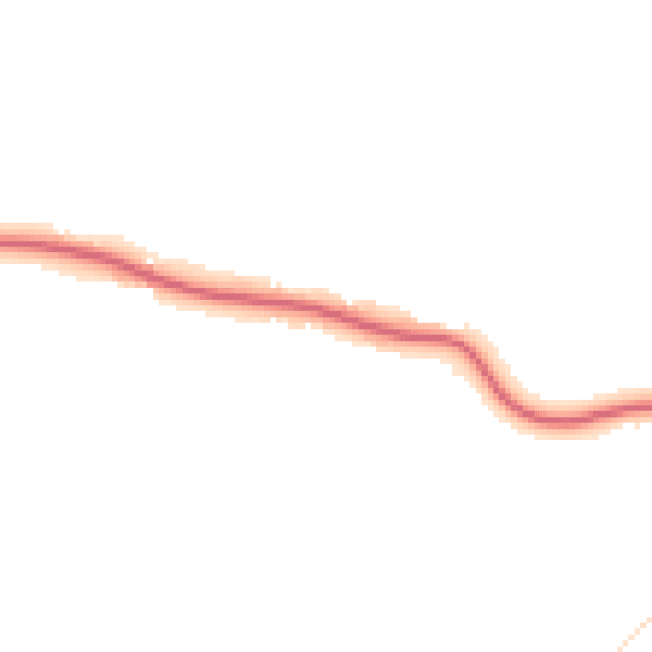 Night-time road noise heatmap for RH2 9RE