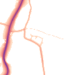 Daytime road noise heatmap for RH20 1PE