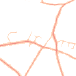 Daytime road noise heatmap for RH20 2JQ