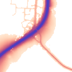 Daytime road noise heatmap for RH20 3DE