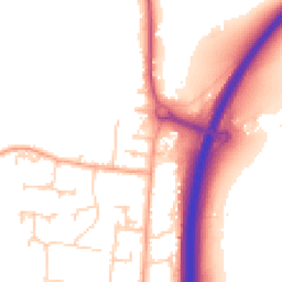 Daytime road noise heatmap for RH20 3LR