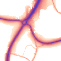 Daytime road noise heatmap for RH20 4DP