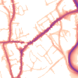Daytime road noise heatmap for RH4 1BA
