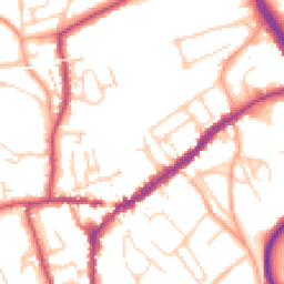 Daytime road noise heatmap for RH4 1DX