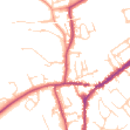 Daytime road noise heatmap for RH4 1ED