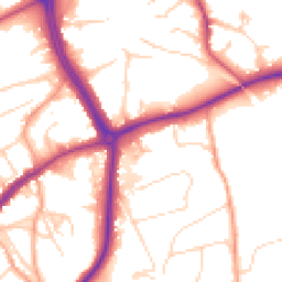 Daytime road noise heatmap for RH4 1QG