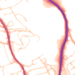 Daytime road noise heatmap for RH4 2AH