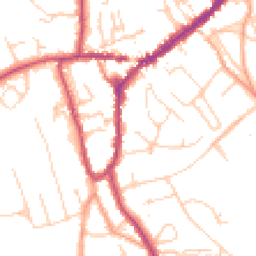Daytime road noise heatmap for RH4 2HN